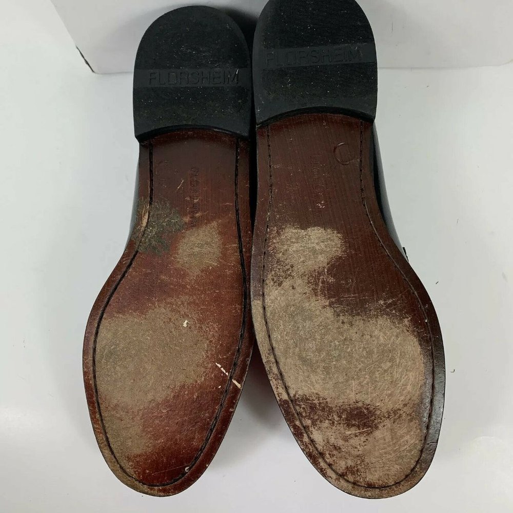 Florsheim Berkley Black Leather Loafers Men Sz 15D - Picture 6 of 8